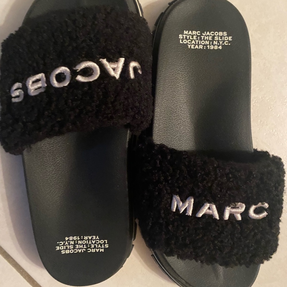 Marc Jacobs Teddy Slides Authentic Purchased Janu… - image 6
